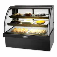 Leader MCB48 - 48" Curved Glass Refrigerated Bakery Display Case - Marble